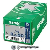 Spax Wirox Universal Fladskruetrækker 3.5x50 Mm 500 Enheder