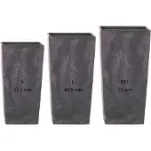 Wellhome Urbi Square Effect 11.4/19/firkantet Potte 35l 3 Enheder