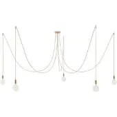 Creative Cables Spider 5 Falls With Light Bulb Pendellampe