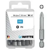 Witte Ph 1 Tin Phillips Phillips-skruetrækkerbit 5 Enheder