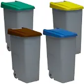 Denox Pack Closed Genbrugsbeholder 85l 4 Enheder