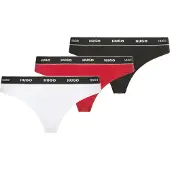 HUGO String rød / sort / offwhite