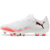 Puma FUTURE 8 PLAY FG/AG Football Boots Women, Shoes, White/Black/Glowing Red, 36