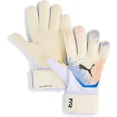 Puma FUTURE Match NC Football Goalkeeper Gloves, Accessories, White/Glowing Red/Ultra Blue, 6