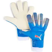 Puma ULTRA Ultimate Hybrid Goalkeeper Gloves, Accessories, Ultra Blue/Glowing Red, 10.5