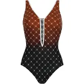 Sunflair Badedragt vinrød / sort / hvid