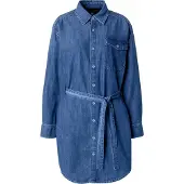 G-Star Belted Shirt Dress - Dark blue - Women