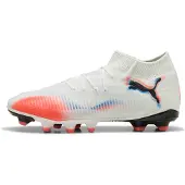 Puma FUTURE 8 PRO FG/AG Football Boots Women, Shoes, White/Black/Glowing Red, 38