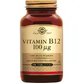 Solgar , Vitamin B12, 100 mcg, 100 Tabletter
