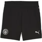 Puma Manchester City Training Shorts Youth, Clothing, Black/Silver, 5-6Y