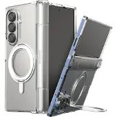 Araree Dėklas Nukin 360 S MagSafe Qi2 Kickstand do Samsung Galaxy Z Fold7 permatomas