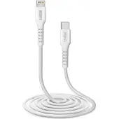 SBS TECABLELIGTC2W, 2 m, Lightning, USB C, Hanstik, Hanstik, Hvid