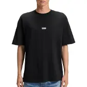 HUGO Loose fit T-shirt i bomuld og med logografik