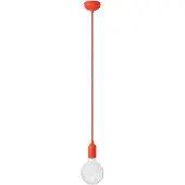 Creative Cables Med Bulb Silikone Farverig Pendellampe Med Tekstilkabel