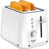 Tefal Loft TT7611, 2 skive(r), Krom, Hvid, Knapper, Dreje