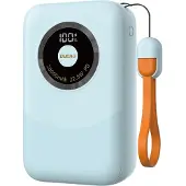 Dudao Powerbank K21 Mini 10000mAh 22.5W USB-A / USB-C - blue Powerbank - Blå - 10000 mAh