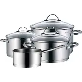 WMF Provence Plus 4-delt grydesæt med glaslåg og TransTherm-bund