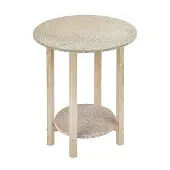 Wellhome Rundt Gazte-bårebord Uden Lak 5x50x55 Cm