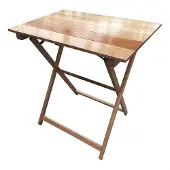 Wellhome Sammenklappeligt Natbord I Bøg Lakeret 70x70x76 Cm