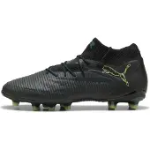 Puma FUTURE 8 ULTIMATE AG Football Boots Unisex, Shoes, Black/Fizzy Light/Green Terrain, 41