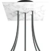Creative Cables Krovnq205f105 Rose-one Square Carrara Marble Rose Kit
