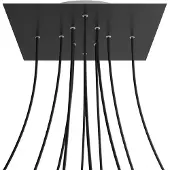 Creative Cables Kroq4010f103 Xxl Rose-one Square Matte Black Rose Kit