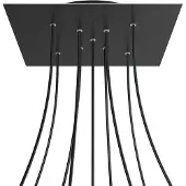 Creative Cables Krovnq409xf103 Xxl Rose-one Square Matte Black Rose Kit