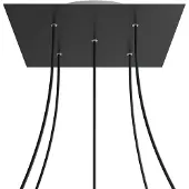 Creative Cables Kroq405pf103 Xxl Rose-one Square Matte Black Rose Kit