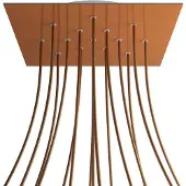 Creative Cables Kroq4015f108 Xxl Rose-one Square Satin-kobberrosa Satinsæt