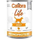 Calibra Life Can Adult Kalkun Med æbler 6x400g Hundemad