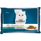 Purina Gourmet Perle Lam Med Grøntsagsstrimler 48x85g Kattefoder