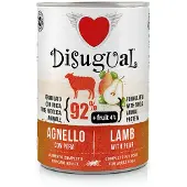 Disugual Våd Hundemad Med Lam Og Pære 6x400g