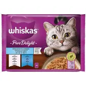 Mars Whiskas Ren Delight Udvalg Fisk 4x85g Kattegodbid 13 Enheder