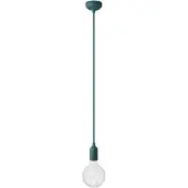 Creative Cables Med Bulb Silikone Farverig Pendellampe Med Tekstilkabel