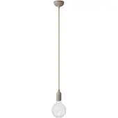 Creative Cables Med Bulb Silikone Farverig Pendellampe Med Tekstilkabel