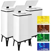 Wellhome Smarte Skraldespande 50l 3 Enheder