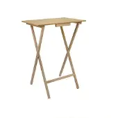 Wellhome Rektangulært Sidebord Færdig Uden Lak 48x35x64 Cm