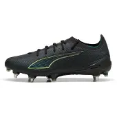 Puma ULTRA 6 ULTIMATE MxSG Football Boots Unisex, Shoes, Black/Fizzy Light/Green Terrain, 45