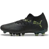 Puma FUTURE 8 MATCH FG/AG Football Boots Women, Shoes, Black/Fizzy Light/Green Terrain, 41