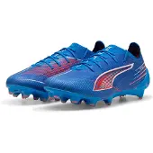 Puma ULTRA 6 ULTIMATE FG Football Boots Unisex, Shoes, Ultra Blue/White/Glowing Red, 40