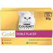 Purina Guld Gourmet Kat Dobbelt Delikatesser Udvalg Mad 12x85g 8 Enheder