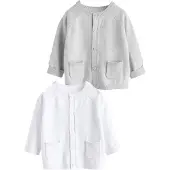 Next Cardigan grå / hvid
