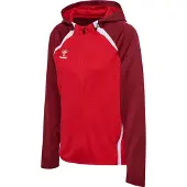 Hummel Sportssweatjakke 'Lead 2.0' rød / vinrød / hvid