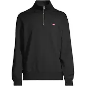 Levi's Sweatshirt 'Original Housemark Quarter-Zip Pullover' rød / sort / hvid