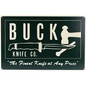 Buck Finest Knives Tin Tacker Sign