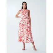 BWLDR Sommerkjole 'Zenay' koral / hvid