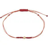 Pilgrim Armbånd ' Birthstones ' rød / perlehvid