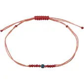 Pilgrim Armbånd 'Birthstones' antracit / lys rød