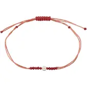 Pilgrim Armbånd 'Birthstones' rød / hvid