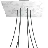 Creative Cables Kroq406f105 Xxl Rose-one Square Carrara Marmor Rose Sæt